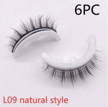 Reusable 3D Mink Lashes Natural False Eyelashes Self Adhesive Fake Glue Free Makeup Eyelash Extension Silk Reusable 3D Mink Lashes Natural False Eyelashes Self Adhesive Fake Glue Free Makeup Eyelash Extension Silk